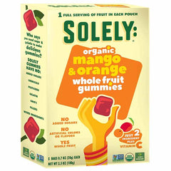 Solely - Organic Whole Fruit Gummies - Orange & Mango, 3.5oz 