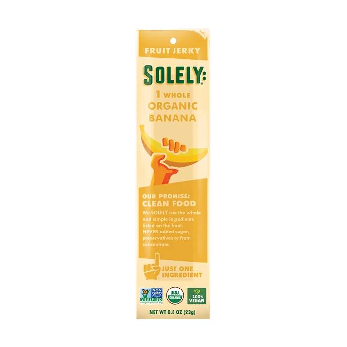 Solely Fruit Jerky Banana Organic , 0.8 oz
 | Pack of 12 - PlantX US