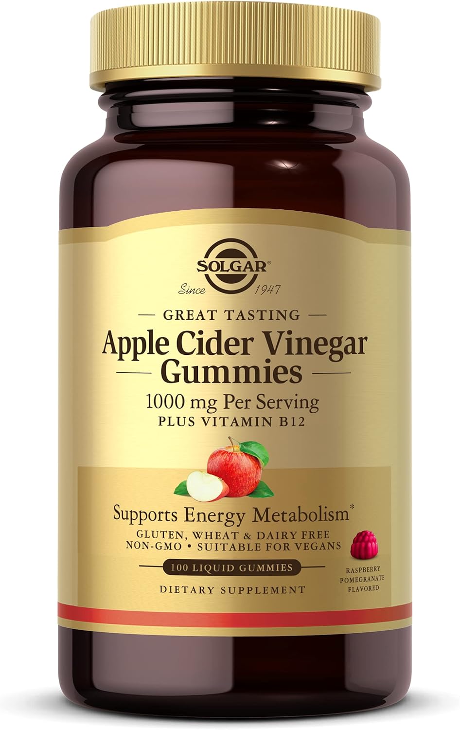 Solgar - Apple Cider Vinegar 1000 mg Plus B12, 50 PC