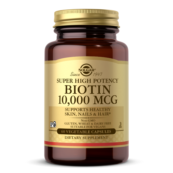 Solgar - Biotin 10000 Mcg, 60 Vegetable Capsules