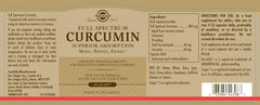 Solgar - Full Spectrum Curcumin Liquid Extract ,Softgels - 30 .