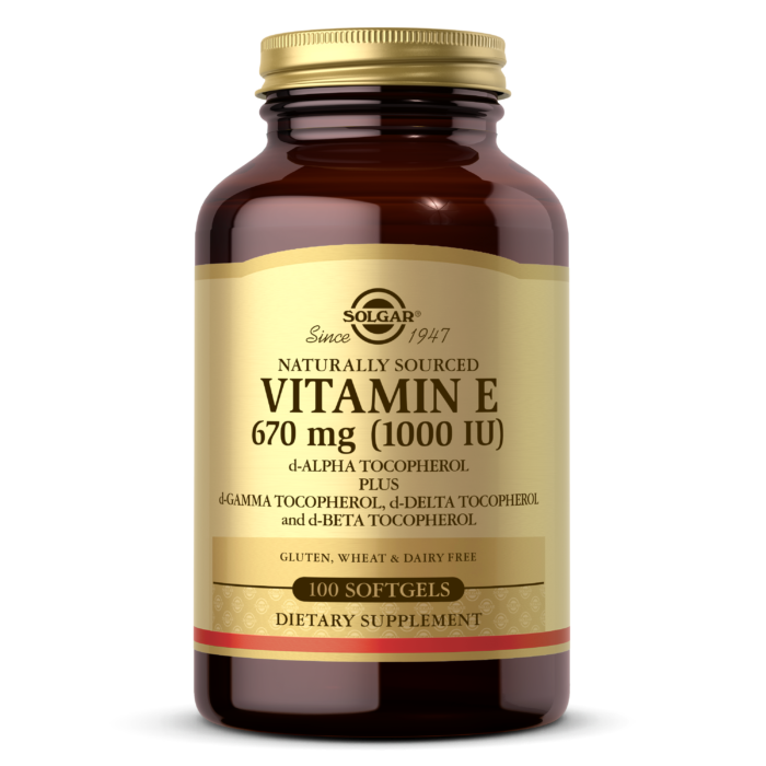 Solgar - Vitamin E 1000 IU Mixed, 100 Softgels