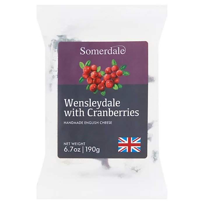 Somerdale Cheese Wensleydale Crnbry 6.7 Oz - Pack Of 12