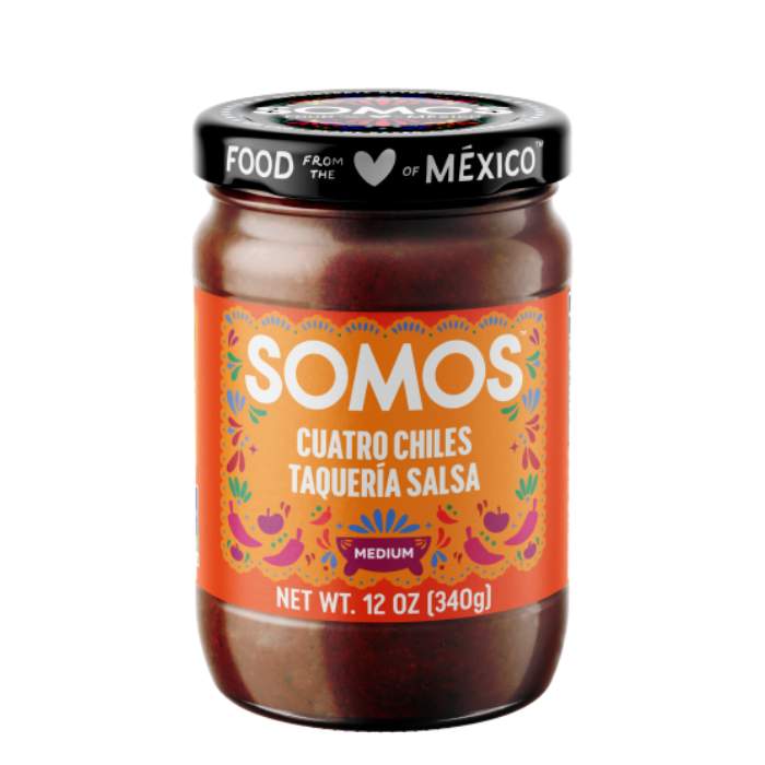 Somos - Mexican Cuatro Chiles TaquerÃ­a (Medium) Salsas, 12oz - front