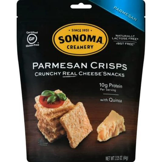 Sonoma Creamery - Parmesan Crisps Cracker, 2.25 Oz  Pack of 12