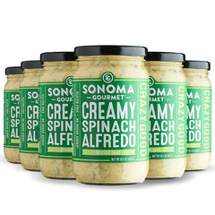 Sonoma Gourmet Sauce Alfredo Spinach 15.5 Oz - Pack Of 6