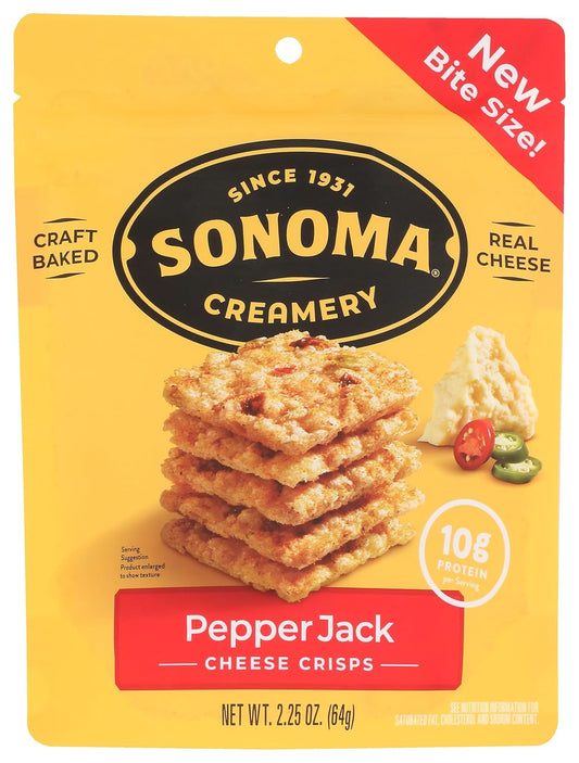 Sonomacrea - Crisp Cheese Pepper Jack, 2.25 OZ  Pack of 12