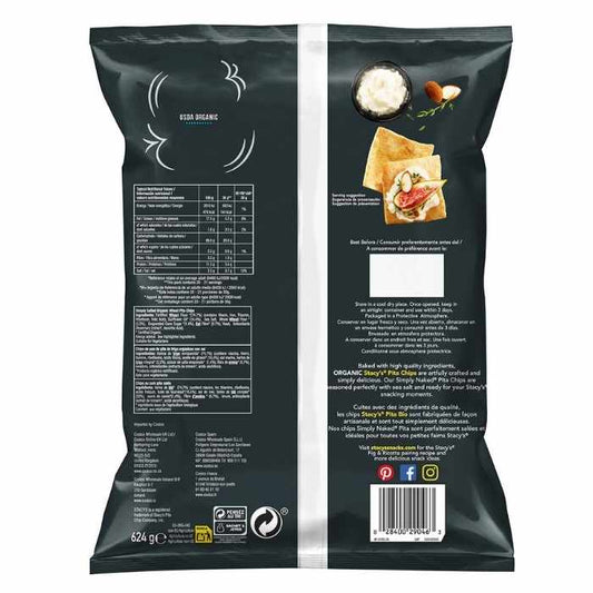 Stacy's Pita Chips - Organic Pita Chips Simply naked back