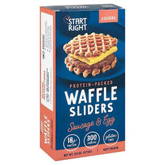 Start Right Waffle Sausage Egg Slider 9.1 Oz - Pack Of 8