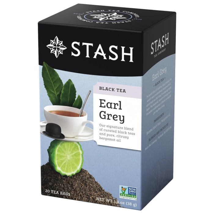 Stash - Earl Grey Black Tea, 20 Bags  Pack of 6