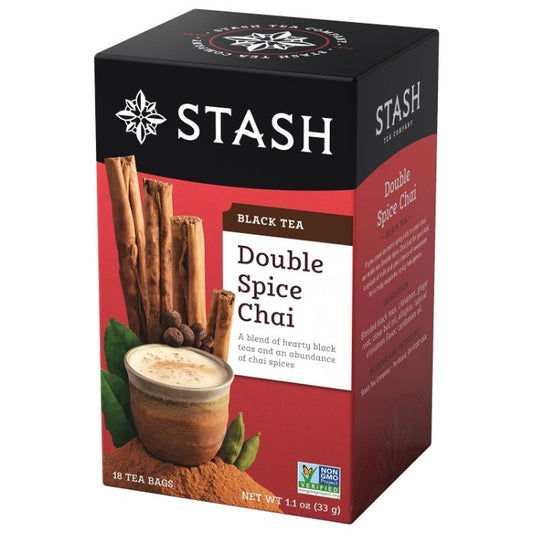 Stash Tea Tea Double Spice Chai Ess 18 Bg - Pack Of 6