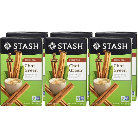 Stash Tea Tea Grn Chai 20 Bg - Pack Of 6