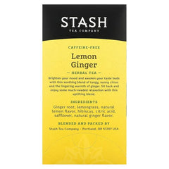 Stash Tea Tea Lemon Ginger 20 Bg - Pack Of 6