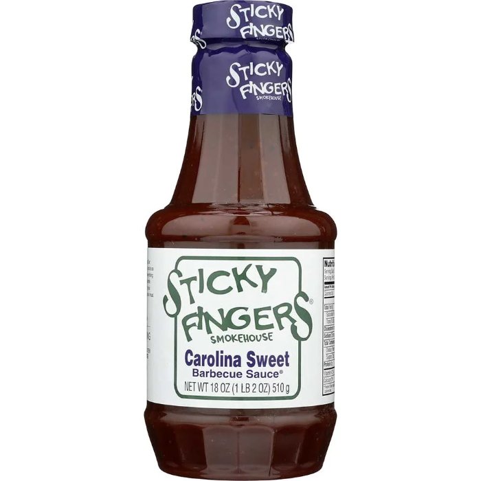 Sticky Fingers Sauce Bbq Carolina Sweet 18 Oz - Pack Of 6