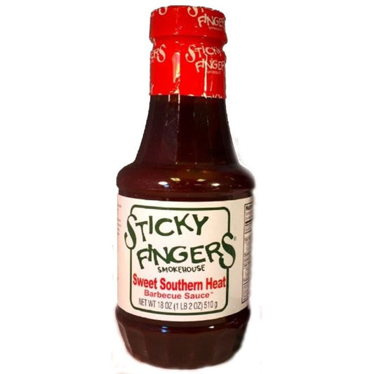 Sticky Fingers Sauce Bbq Swt Southern Heat 18 Oz - Pack Of 6