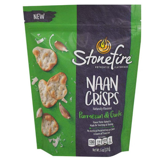 Stonefire Naan Crisps Parmesan Grlc 6 Oz - Pack Of 12