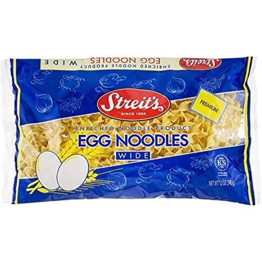 Streits Egg Noodles Wide Whl Grn 12 Oz - Pack Of 12