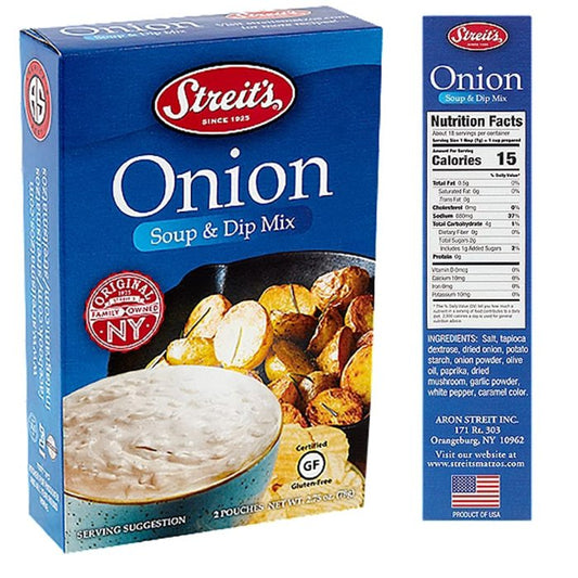 Streits Mix Onion Soup And Dip 2.75 Oz - Pack Of 12