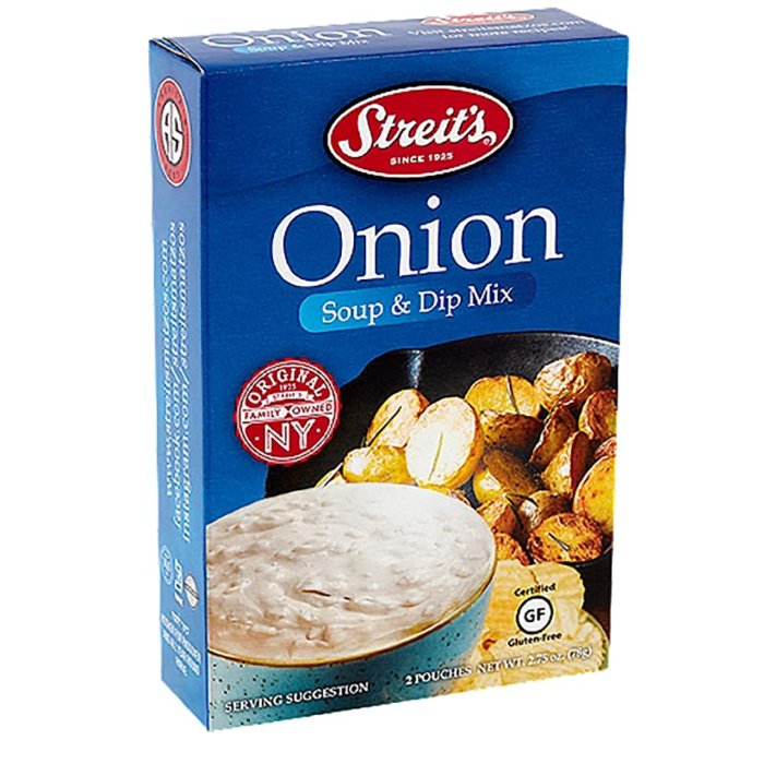 Streits Mix Onion Soup And Dip 2.75 Oz - Pack Of 12