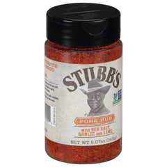 Stubbs Rub Pork 5.07 Oz - Pack Of 6