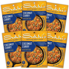 Sukhis Sauce Curry Coconut 3 Oz - Pack Of 6