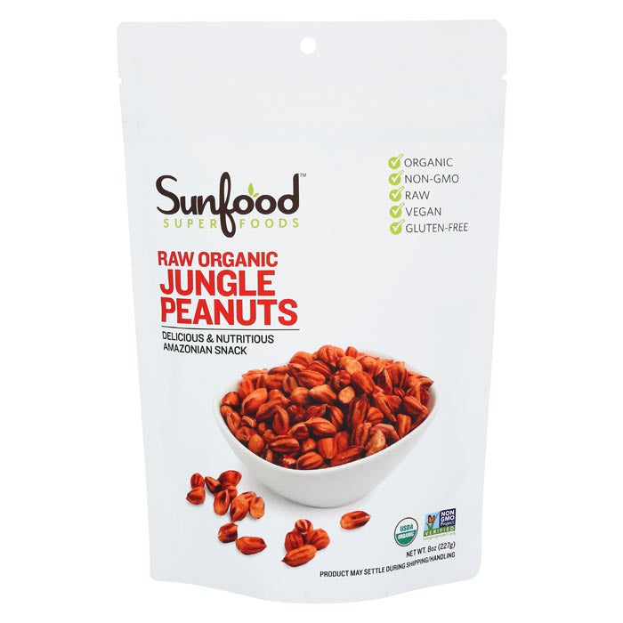 Sunfood - Organic Jungle Peanuts, 8oz