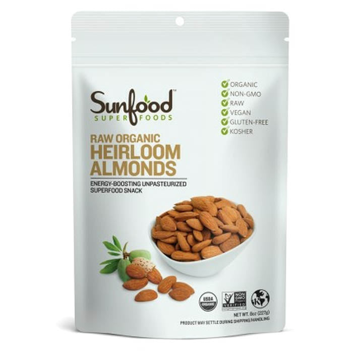 Sunfood - Organic Shelled Almonds, 8oz