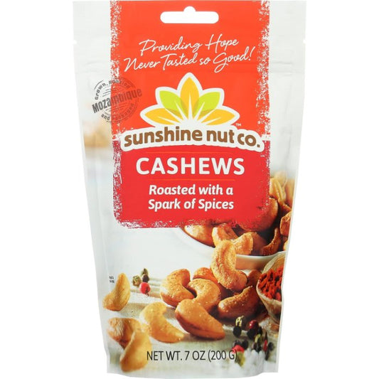 Sunshine Nut Company Cashews Rstd Spices 7 Oz - Pack Of 6