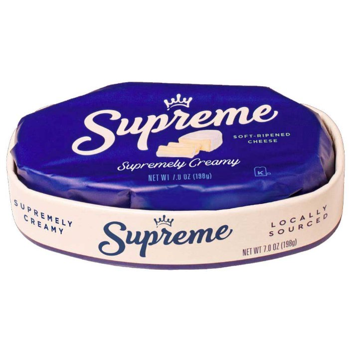 Supreme Cheese Brie Oval 7 Oz - Pack Of 6