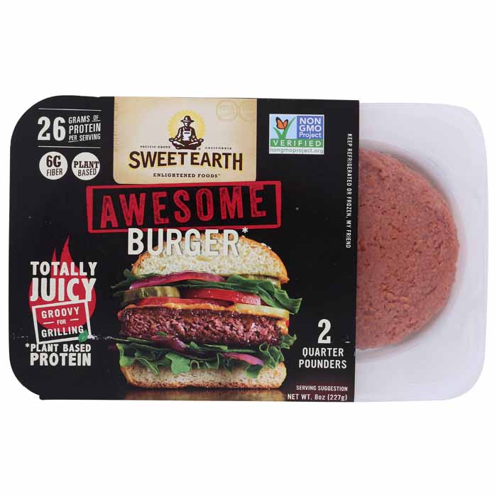 Sweet Earth - Awesome Burger, 2 Pack, 8oz