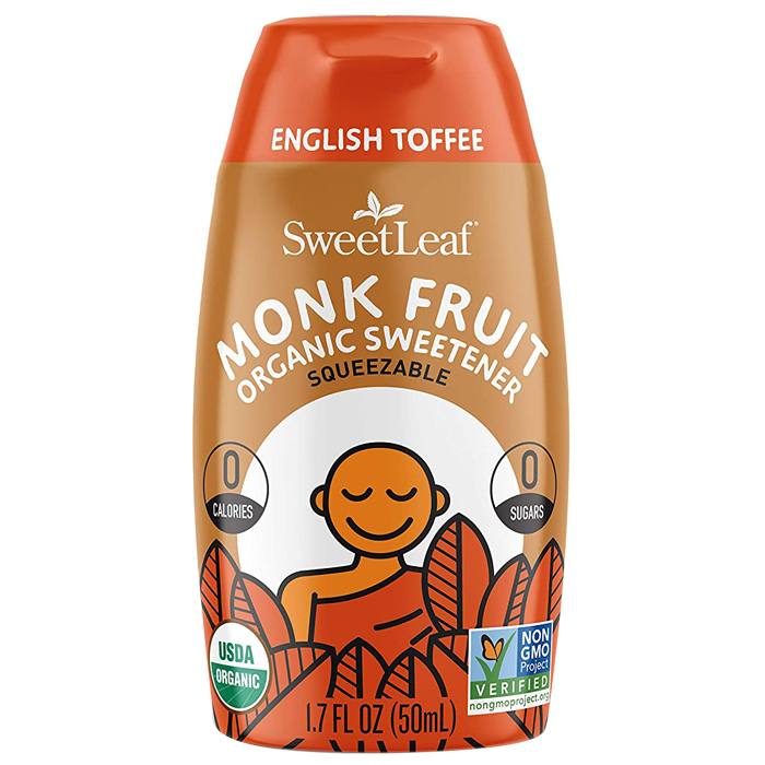 Sweetleaf - Monk Fruit Organic Liquid Sweetener (Squeezable) English Toffee , 1.7 oz