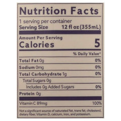 Swoon - Zero Sugar Ginger Lemonade, 12 fl oz - nutrition facts