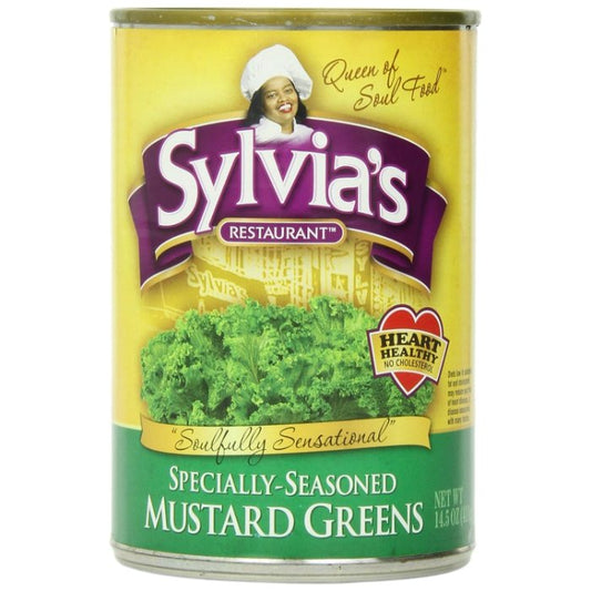 Sylvias Mustard Greens Ssnd 14.5 Oz - Pack Of 12