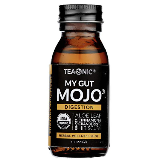 TEAONIC - MY GUT MOJO Digest - Herbal Juice - 2 Oz  Pack of 6