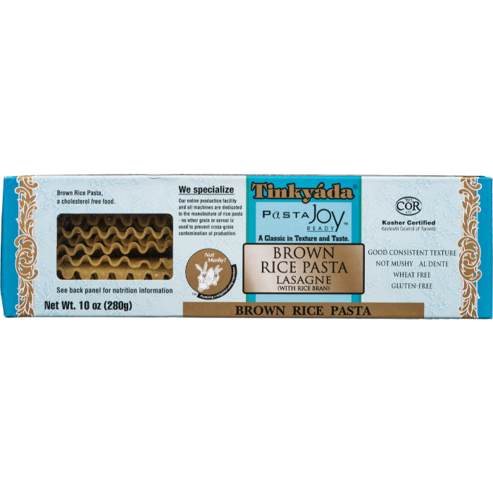 TINKYADA PASTA BRWN RICE LASAGNE 10 OZ 