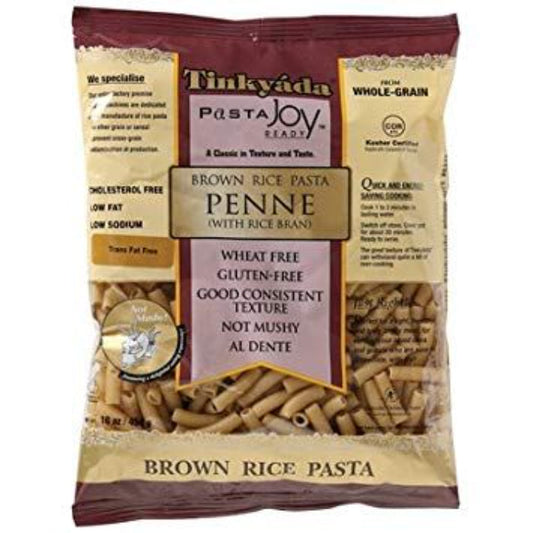 TINKYADA PASTA BRWN RICE PENNE 16 OZ 