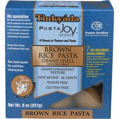 TINKYADA PASTA BRWN RICE SHELL GRAND 8 OZ - Pack of 12