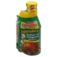 TONY CHACHERES MARINADE & INJ BUTTER JALAPENO 17 OZ - Pack of 6