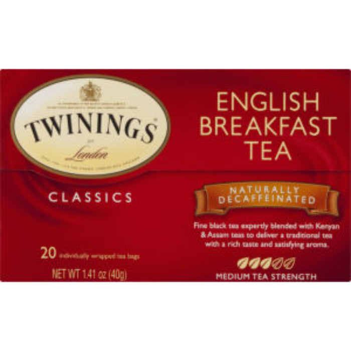 TWINING TEA TEA DCF ENGL BRKFST 20 BG 