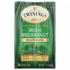 TWINING TEA TEA DCF IRSH BRKFST 20 BG - Pack of 6