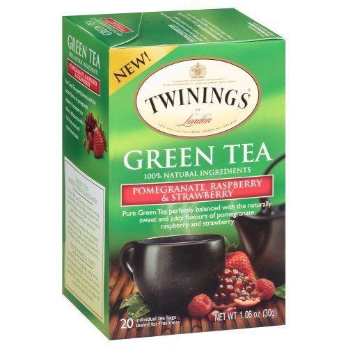 TWINING TEA TEA GRN PMGRNT PSPBRY STR 20 BG 