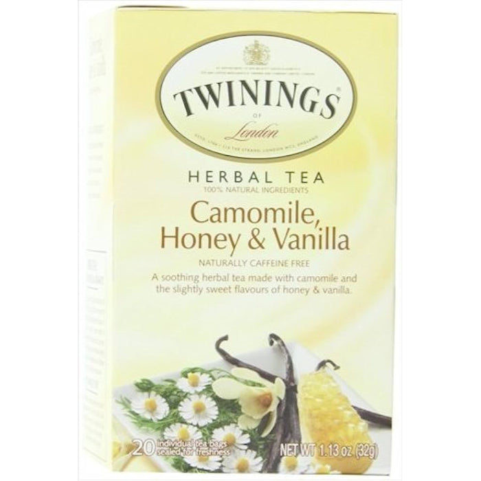 TWINING TEA TEA HRBL CAMMLE HNY VNLA 20 BG 