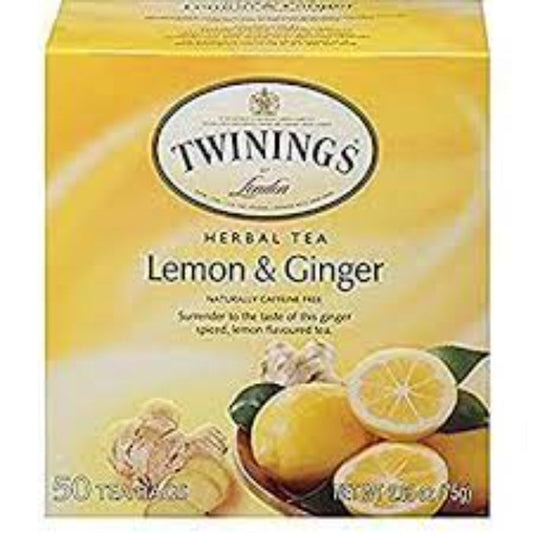 TWINING TEA TEA LEMON GINGER 50 BG 