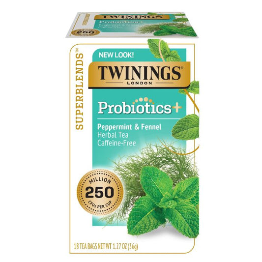 TWINING TEA TEA PROBTC PMINT FENNEL 18 BG 