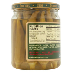 Talk O Texas - Okra Pickled Mild 16 Oz - Pack Of 12