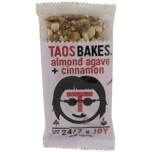 Taos Bakes - Bars Almond Agave & Cinnamon, 1.8oz - front