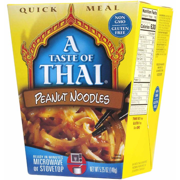 Taste Of Thai - Noodle Quick Meal Peanut 5.25 Oz - Pack Of 6