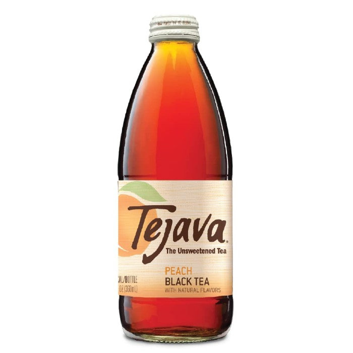 Tejava - Tea Black Peach Unsweet 1 Lt - Pack Of 12