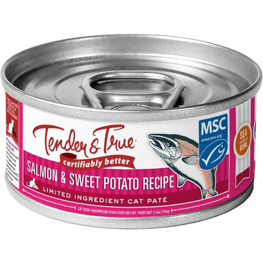 Tender And True - Cat Food Salmon & Sweet Potato 5.5 Oz - Pack Of 24