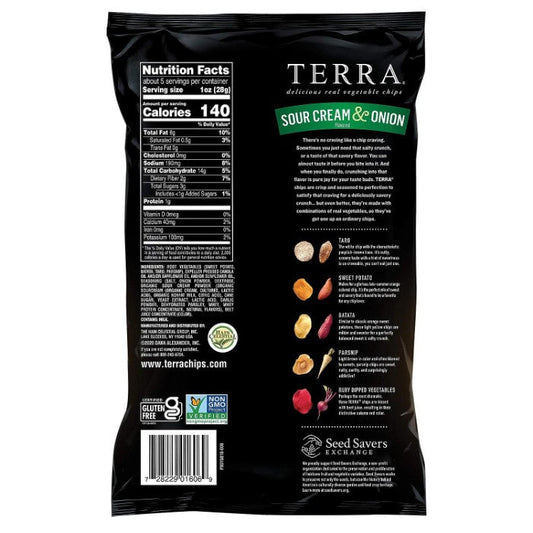 Terra Chips - Chip Sour Cream And Onion 5 Oz - Pack Of 12